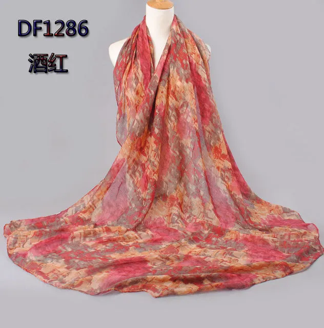 2017 high quality WOMAN SCARF cotton voile polyester scarves solid warm autumn and winter scarf shawl printed free shipping