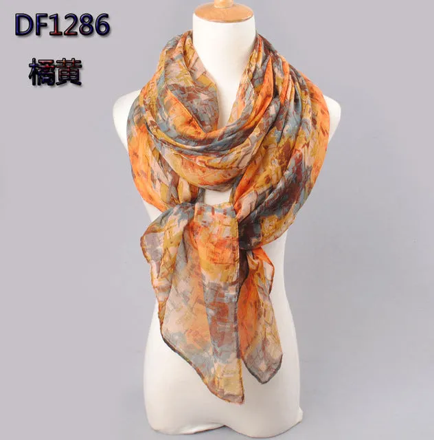 2017 high quality WOMAN SCARF cotton voile polyester scarves solid warm autumn and winter scarf shawl printed free shipping