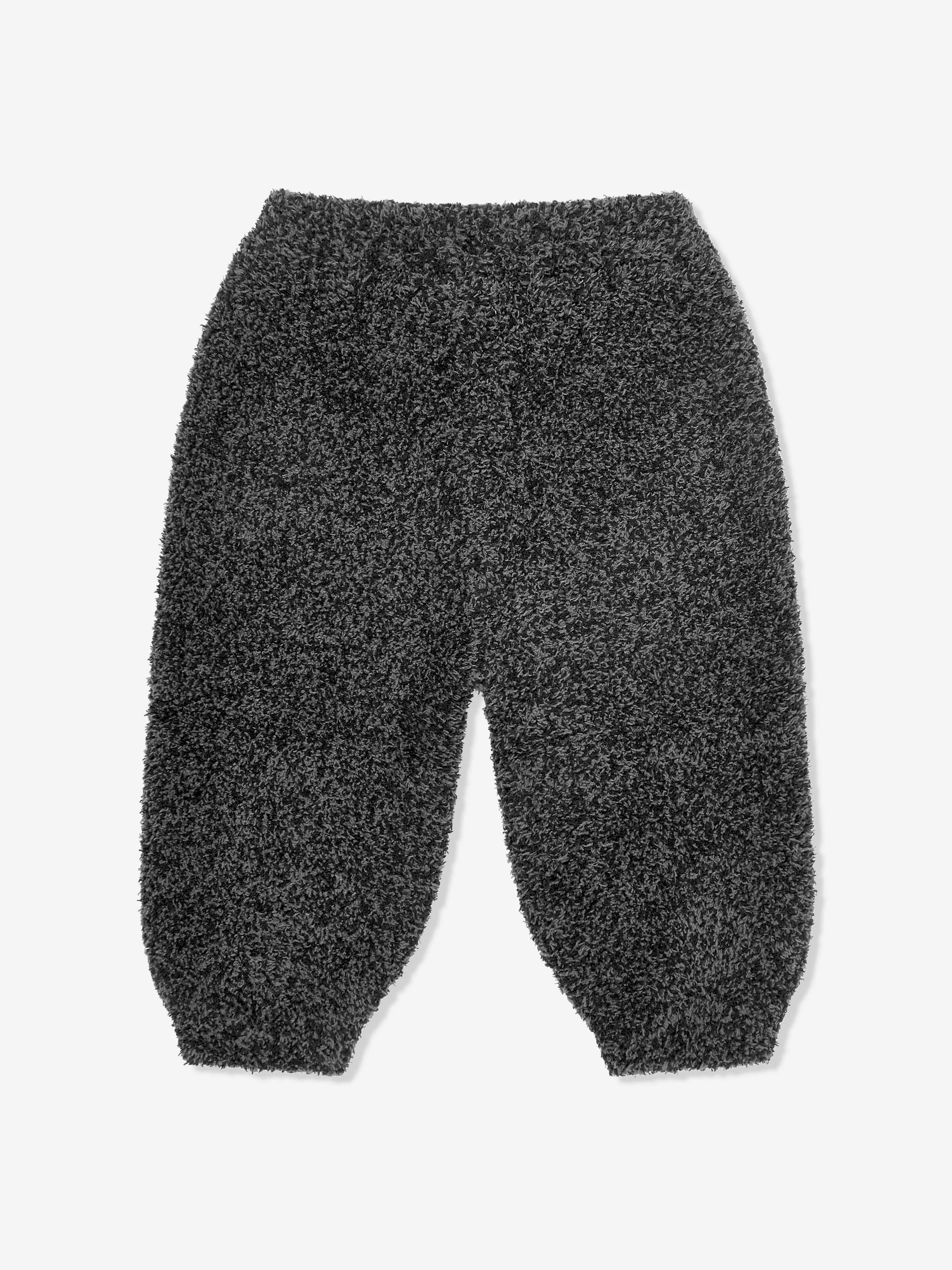 7AM Enfant Baby Fuzzy Boxy Lounge Pants in Black