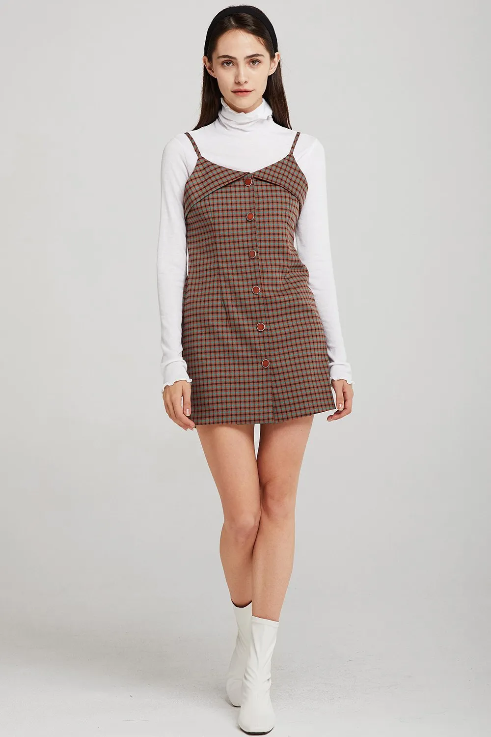 Allison Cami Dress in Check