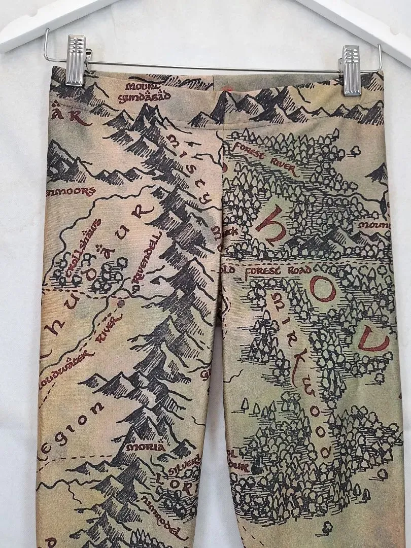 Blackmilk Middle Earth Satin Leggings Size M