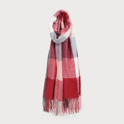 Caracol Woven Winter Scarf 6162-RED