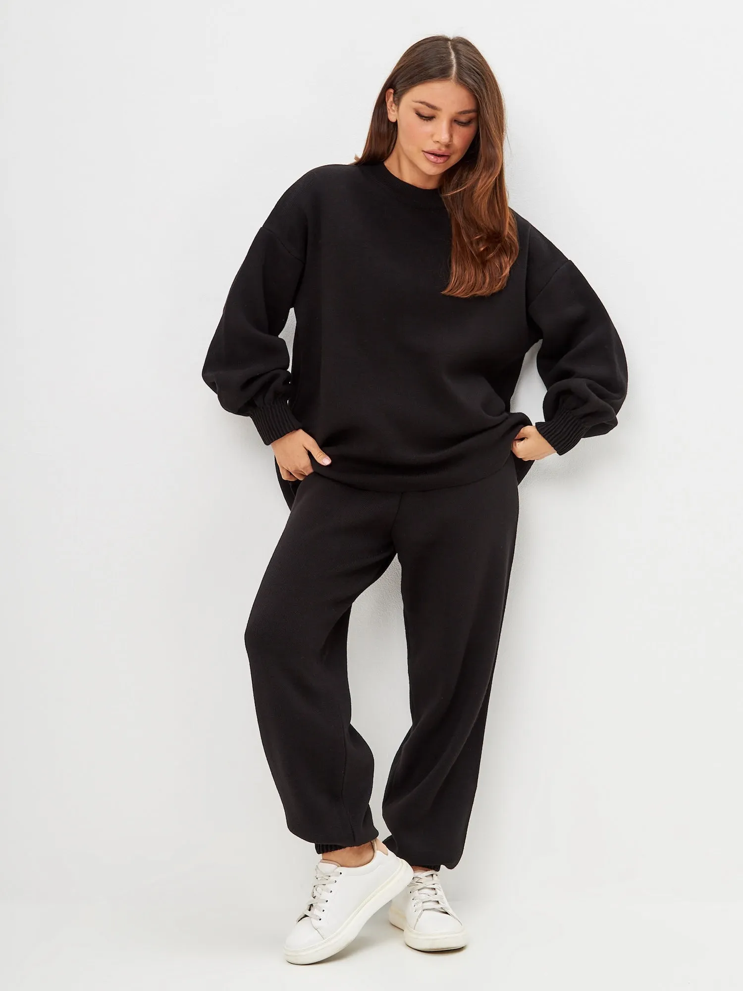 CG Knitted Jogger set - Black