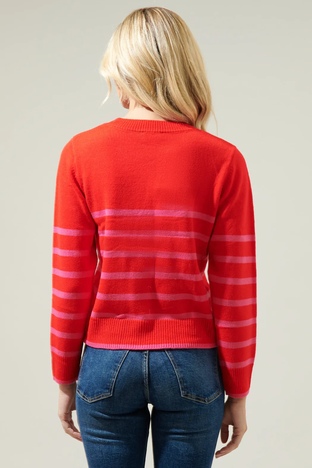 Chantilly Striped Cropped Sweater