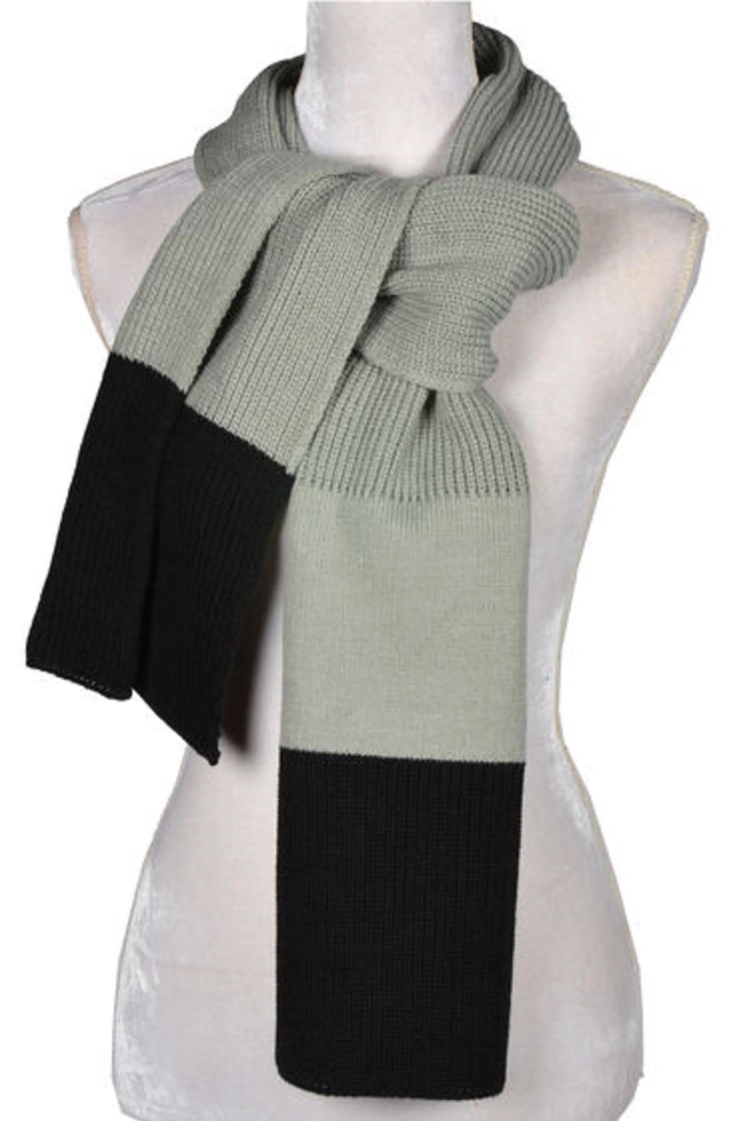 Colour Block Two Tone Scarf