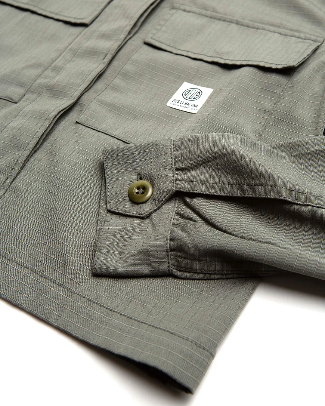 Cropped BDU Shirt - Agave Green