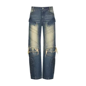 Distressed Washed Jean