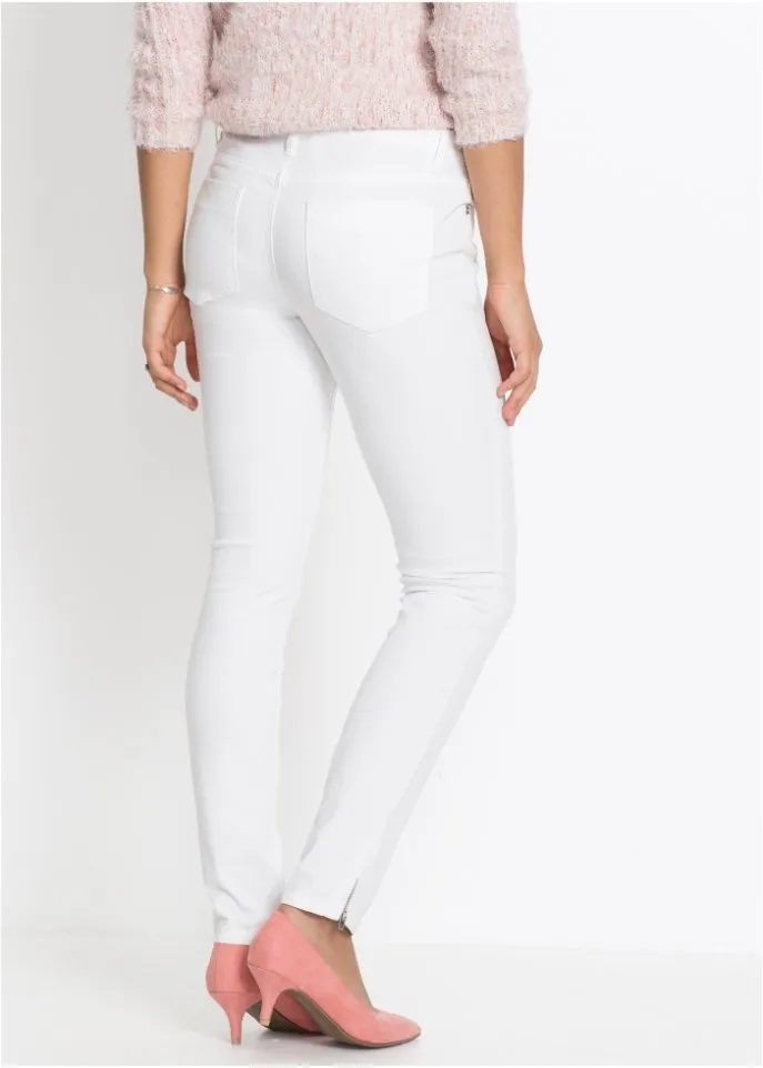 Elastic Bodyflirt trousers, white