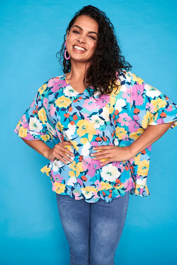 Eva Chalky Floral Top