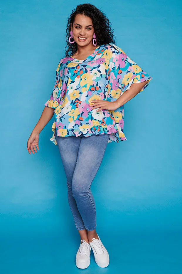 Eva Chalky Floral Top