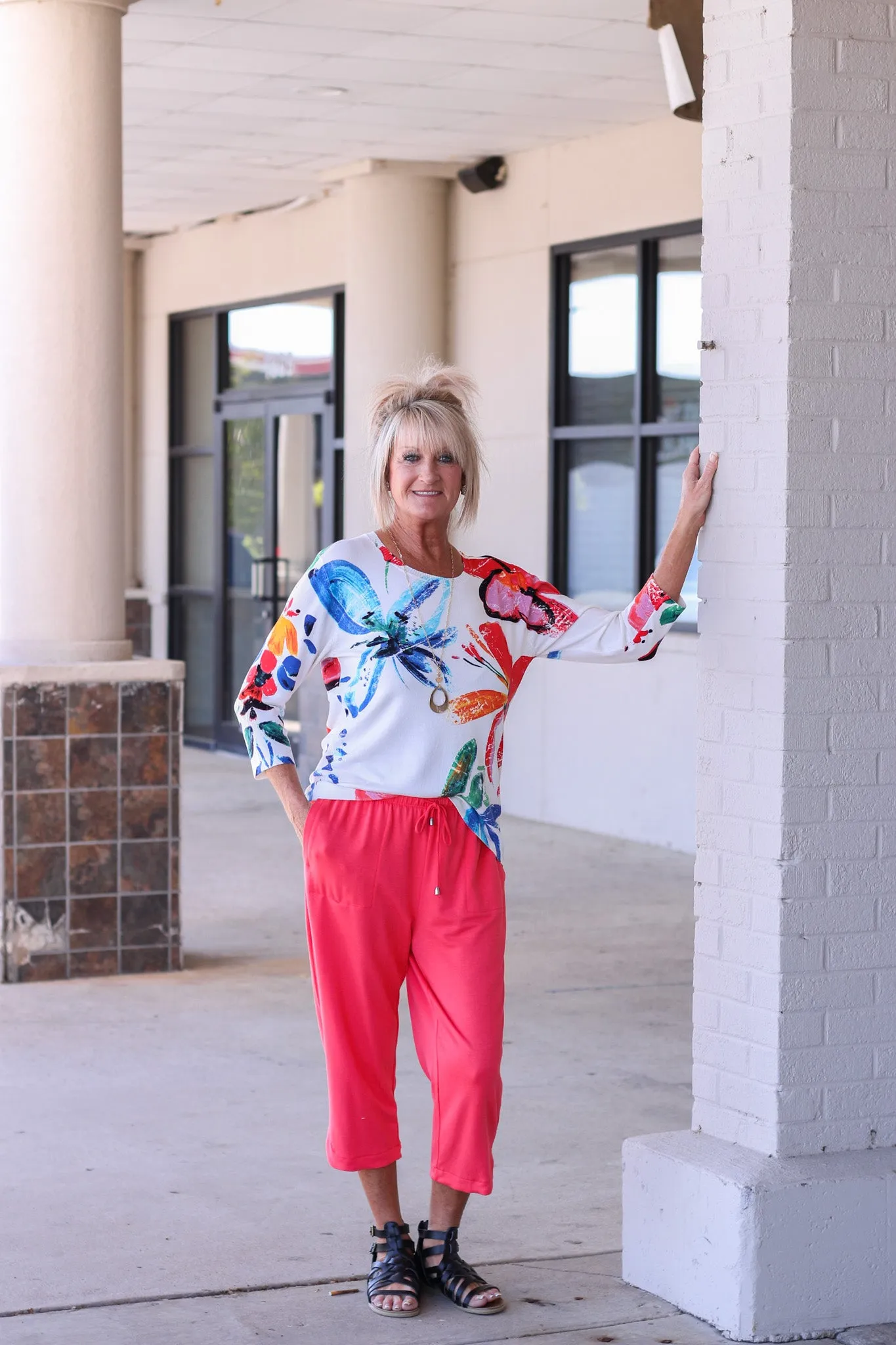 Feel It Our Coral Dress Pant