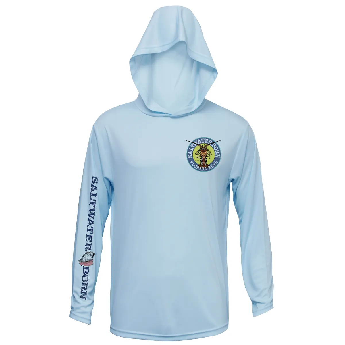 Florida Keys Realistic Lobster Long Sleeve UPF 50  Dry-Fit Hoodie