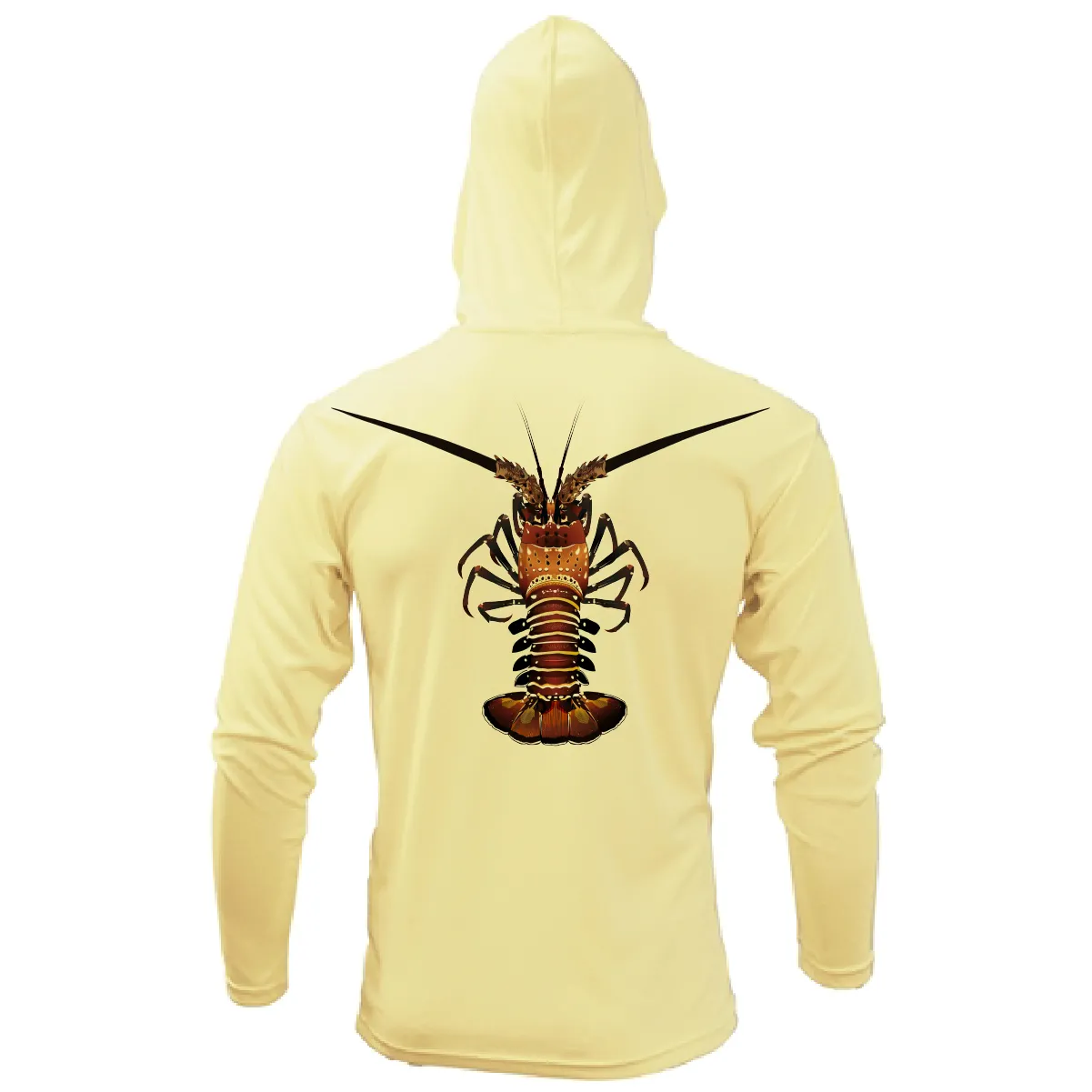 Florida Keys Realistic Lobster Long Sleeve UPF 50  Dry-Fit Hoodie