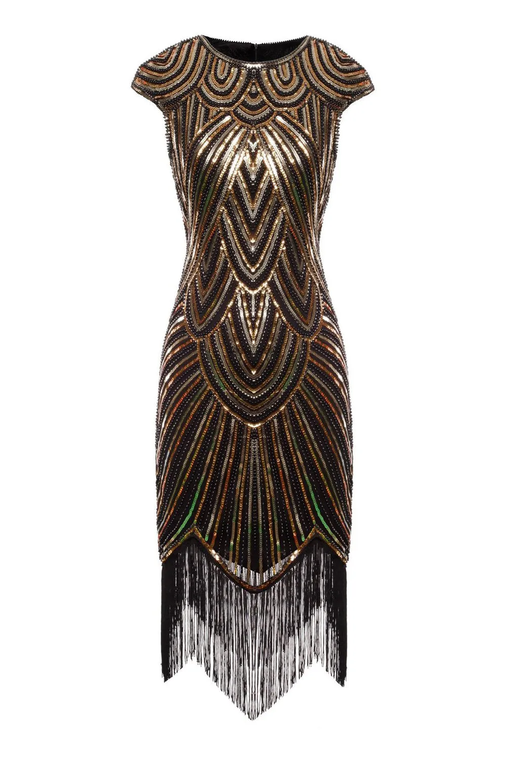 Gatsby Glitter Fringe Dress