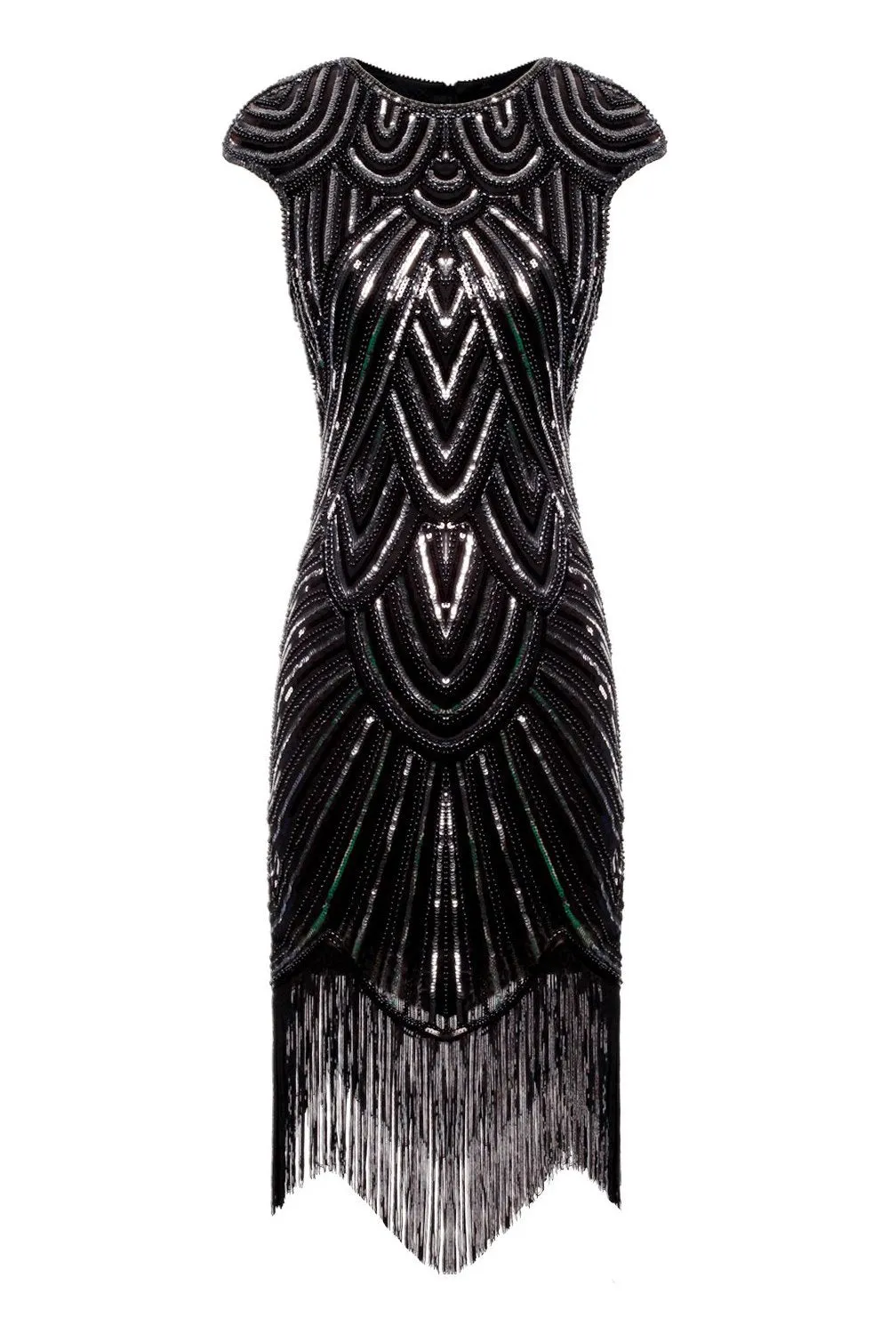 Gatsby Glitter Fringe Dress