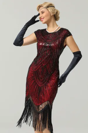 Gatsby Glitter Fringe Dress