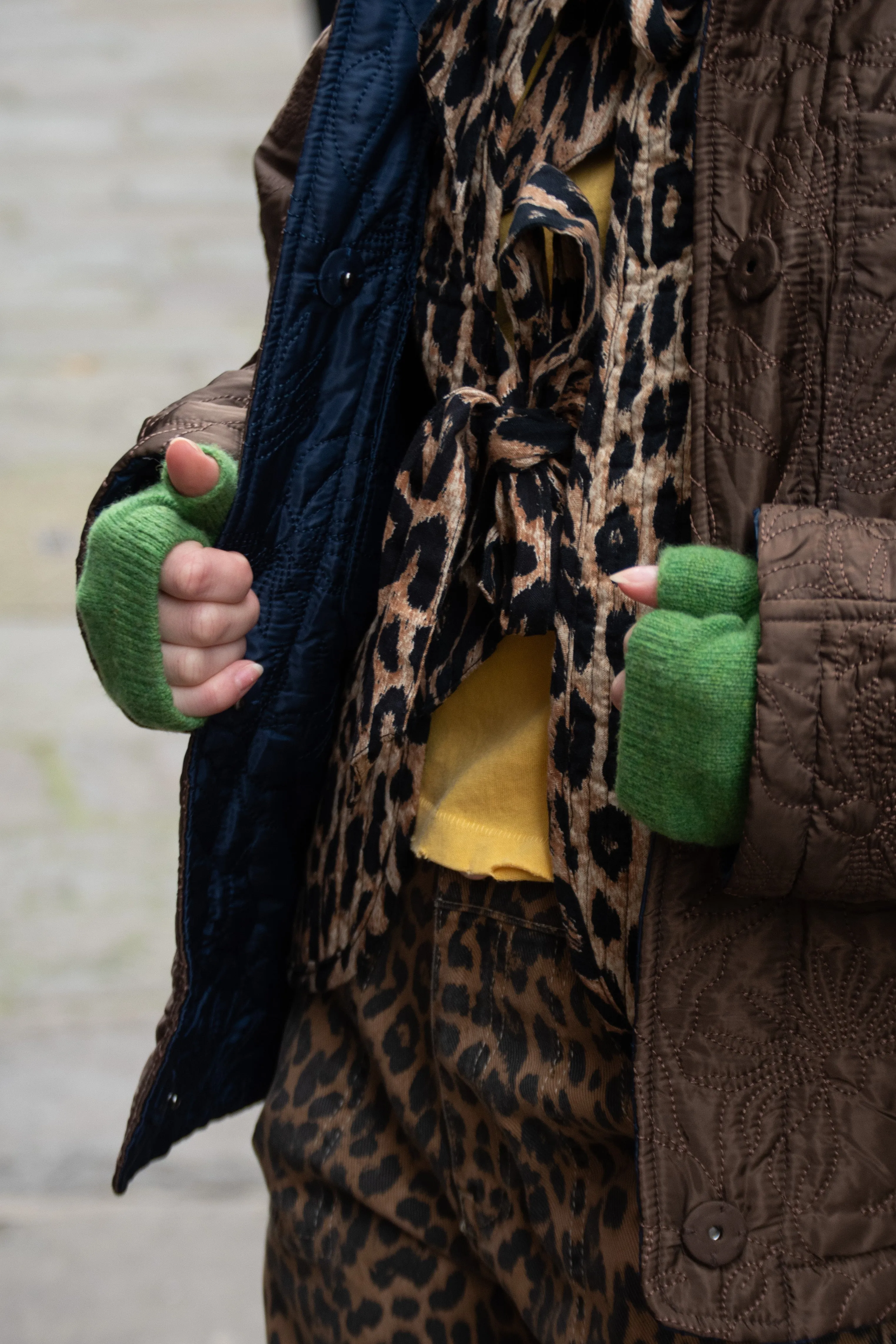 Green Grove Weavers Long Fingerless Meadow Mittens