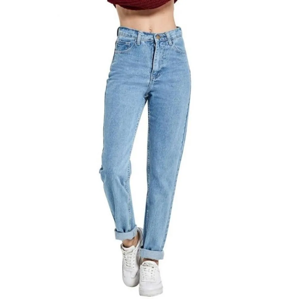 Harem Vintage High Waist Boyfriend Full Length Jeans