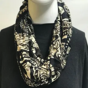 Henna Paisley in Brown Eternity Scarf