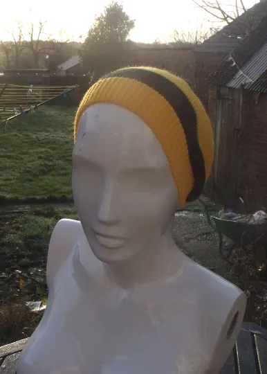 Hufflepuff beanie hat style ,  Harry Potter inspired