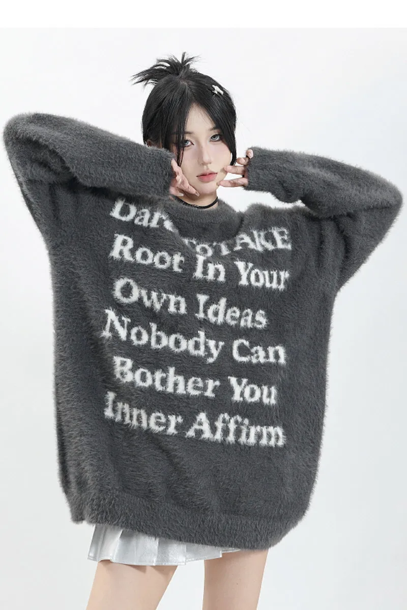 Imitation Mink Loose Sweater