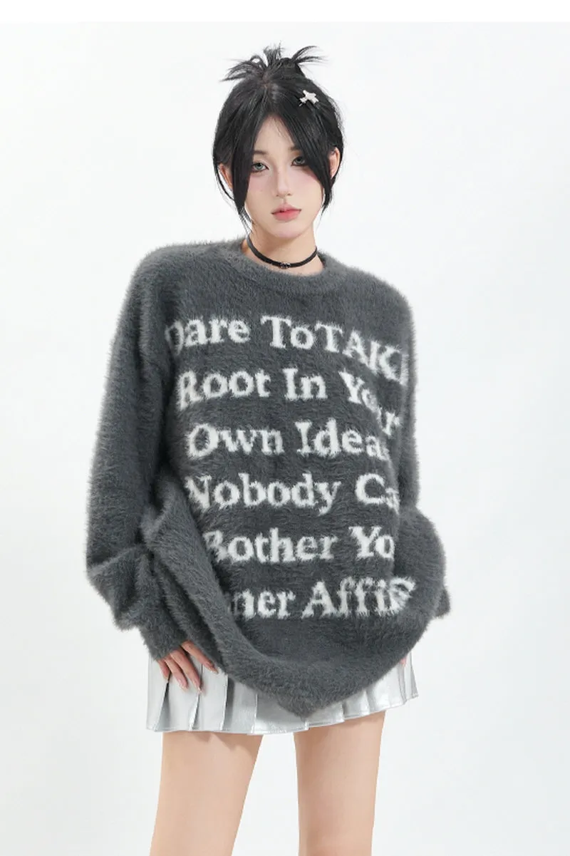 Imitation Mink Loose Sweater