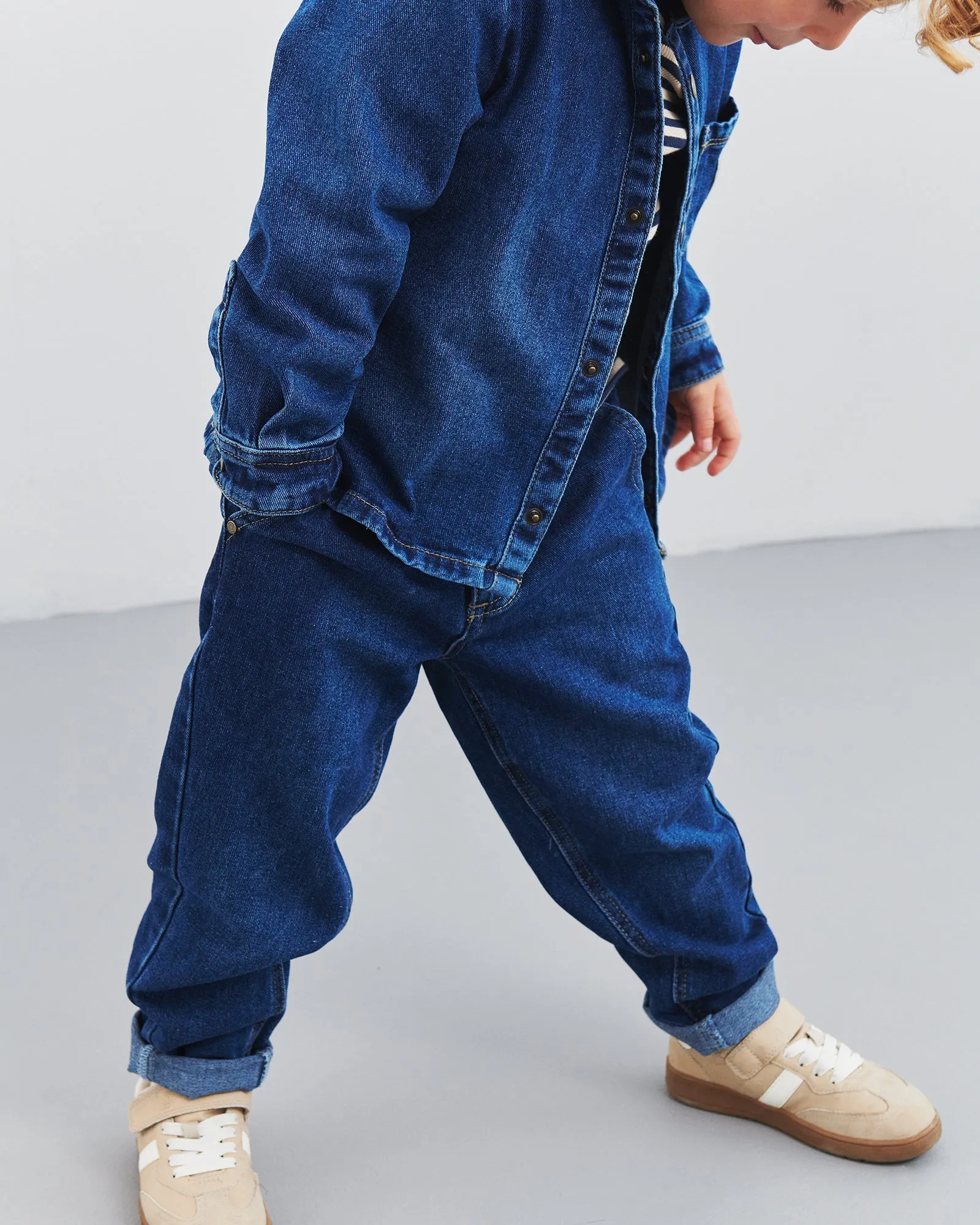 Jeans Relaxed - Kids - Dark Blue Denim