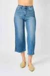 Judy Blue BRAIDED HIGH RISE CROP WIDE LEG