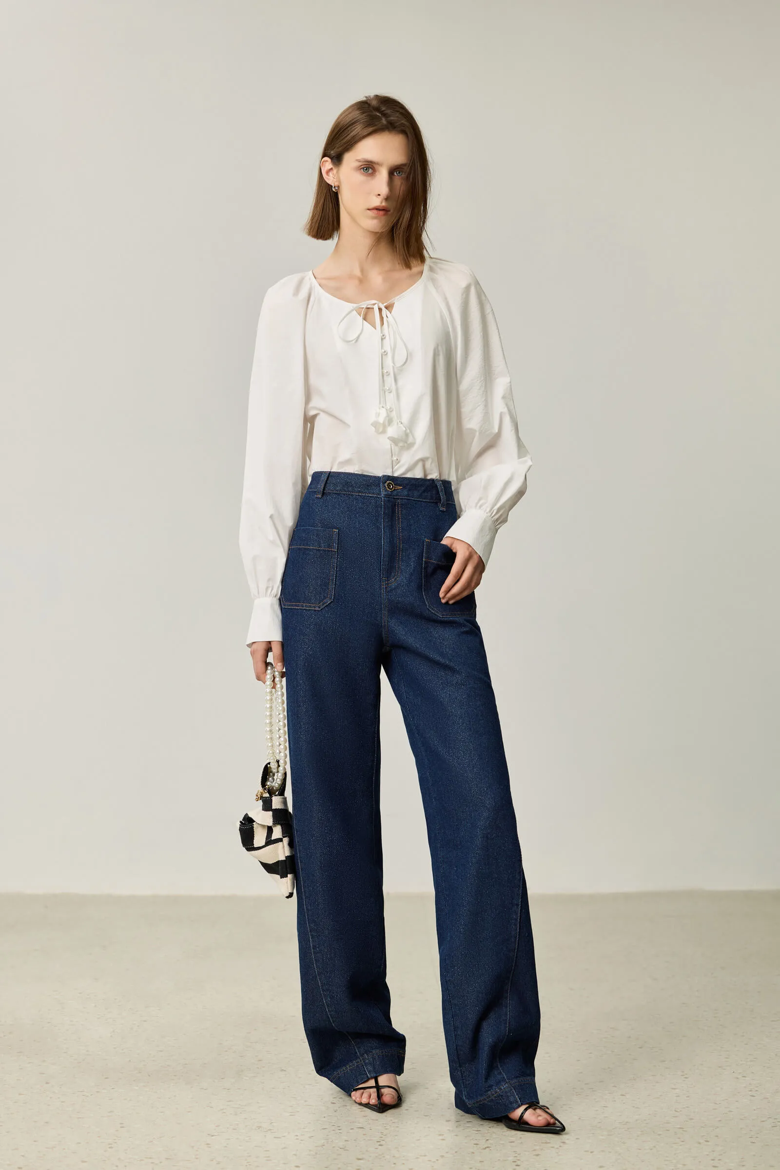 LILY Airy Wide-Leg Jeans