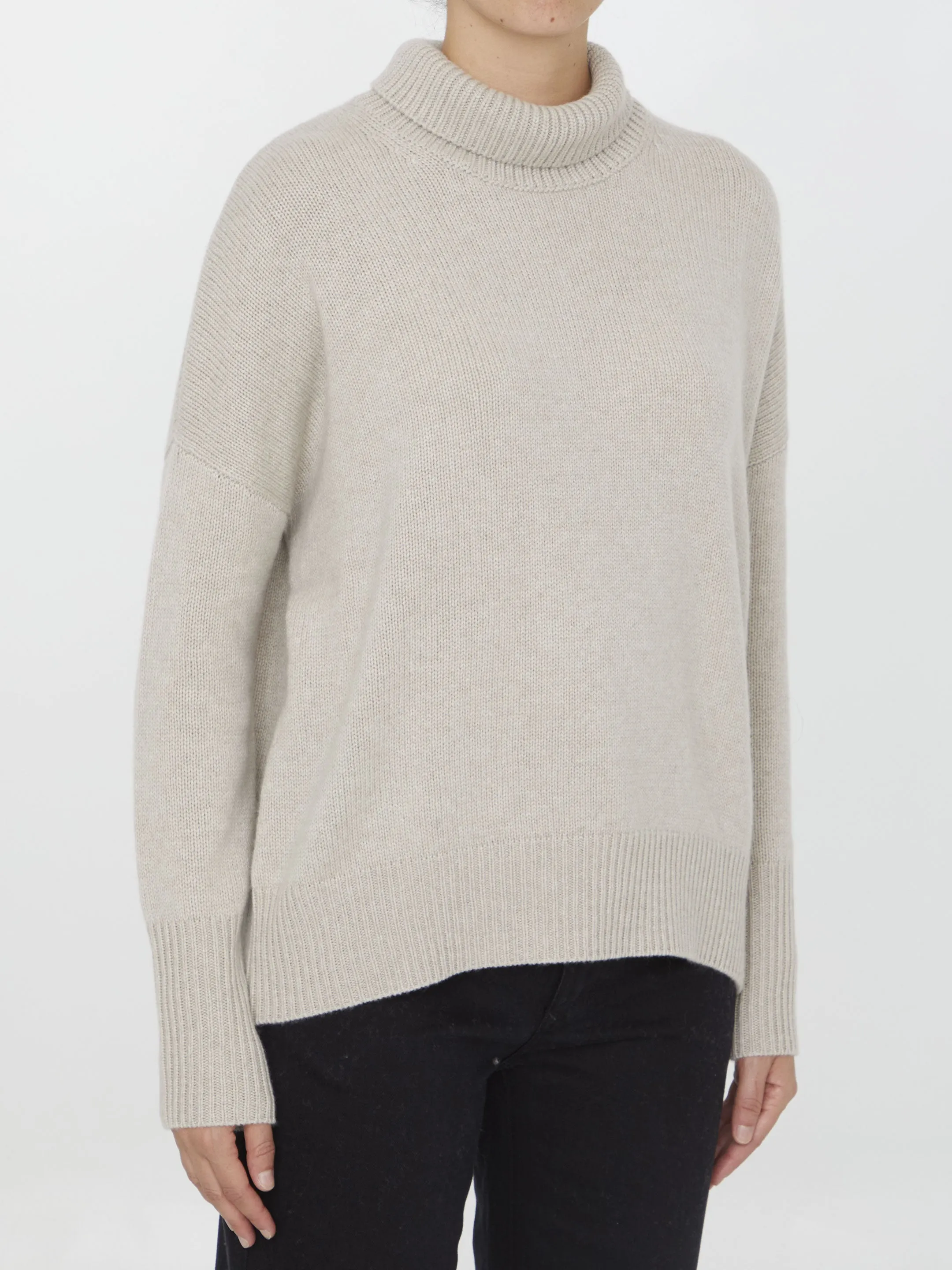 Lisa Yang Heidi Sweater In Sand Beige