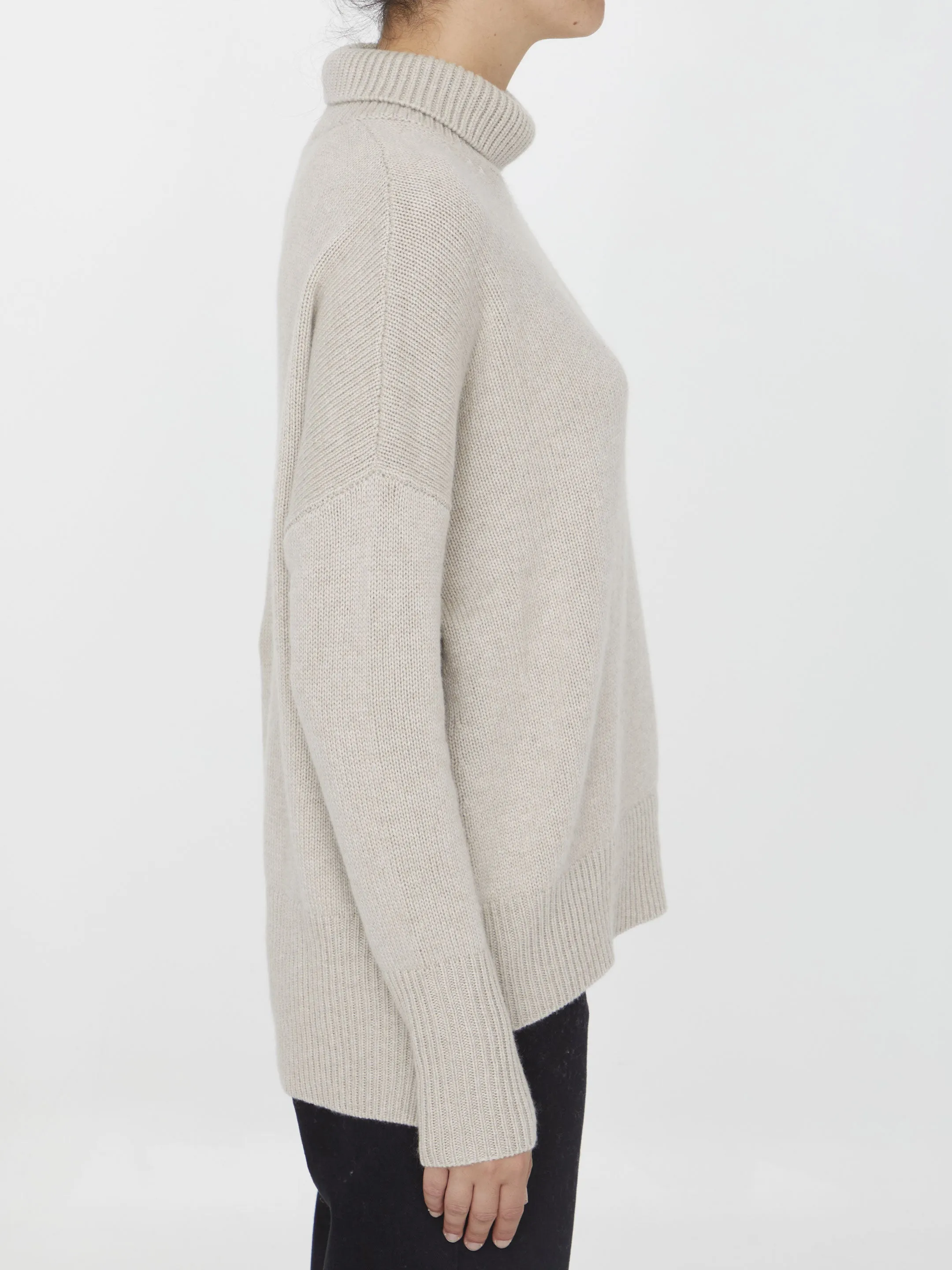 Lisa Yang Heidi Sweater In Sand Beige