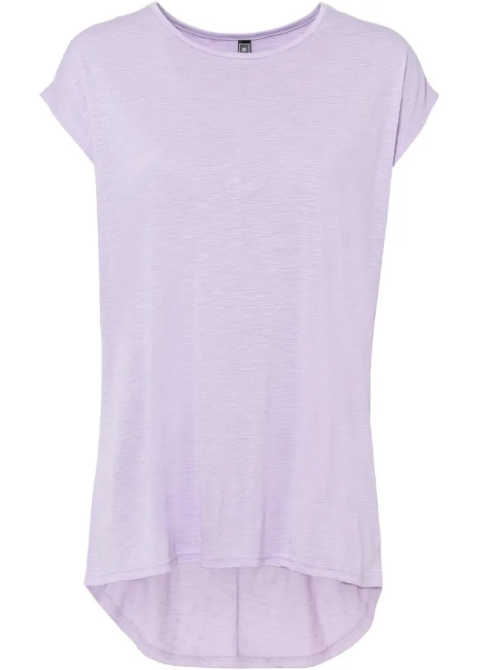 Long Shirt with Rounded Edge Rainbow, Lilac