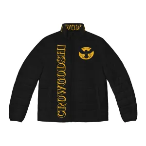 Men's CROWGODSHI 2nd GEN Puffer Jacket, BLACK W/ GOLD LOGO