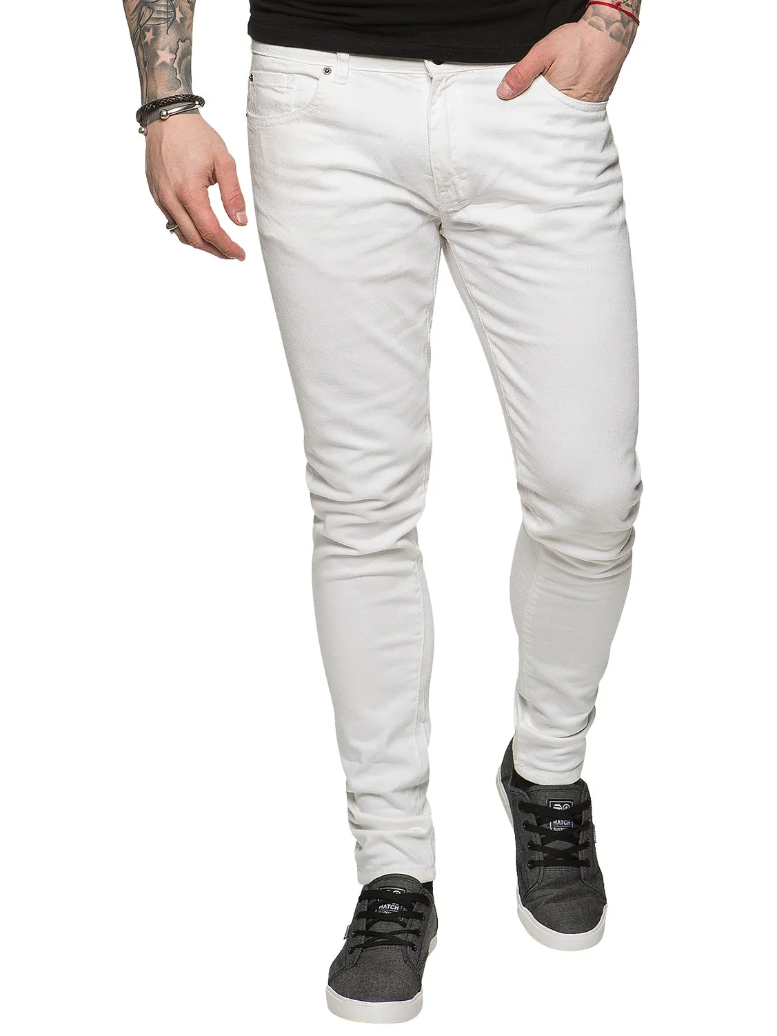 Mens Designer Stretch Skinny Fit Jeans | Enzo Designer Menswear