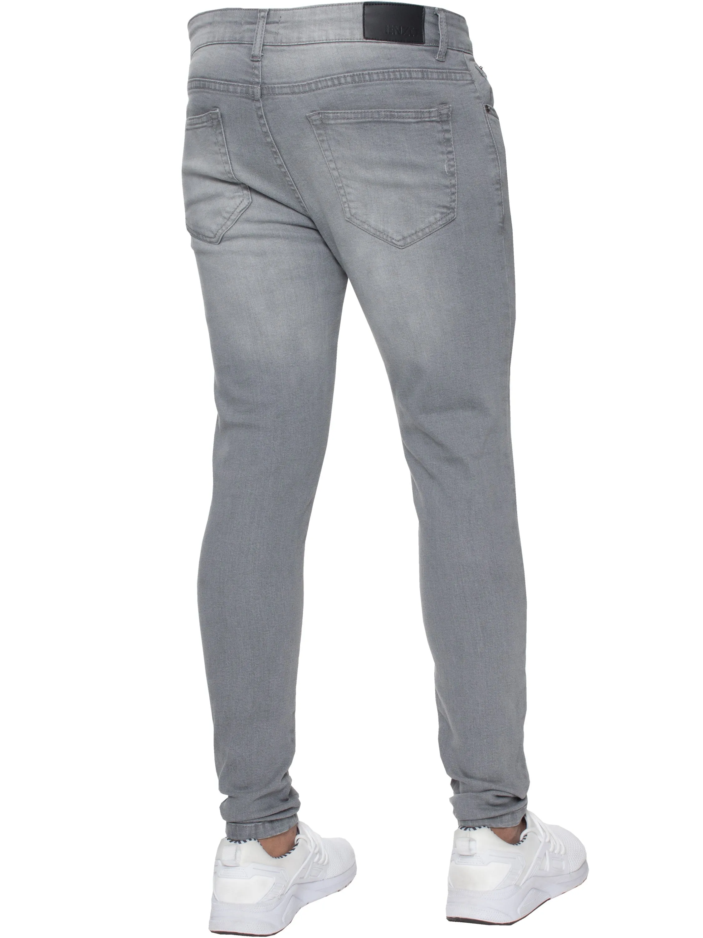 Mens Designer Stretch Skinny Fit Jeans | Enzo Designer Menswear