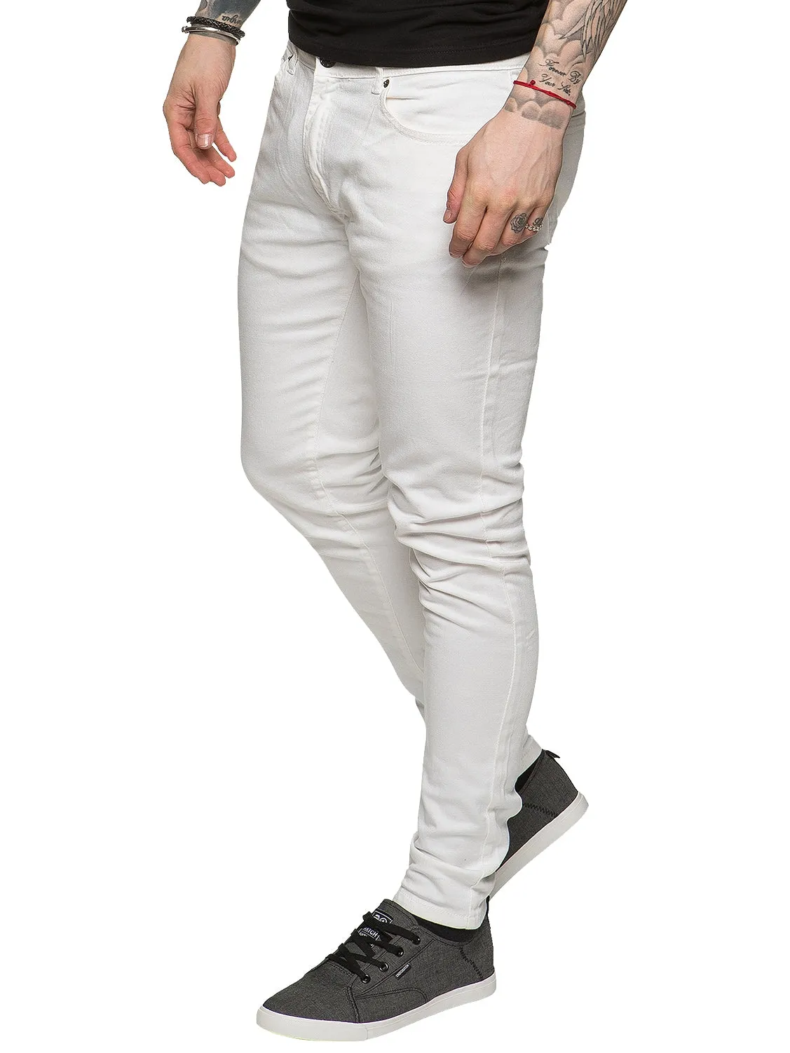 Mens Designer Stretch Skinny Fit Jeans | Enzo Designer Menswear