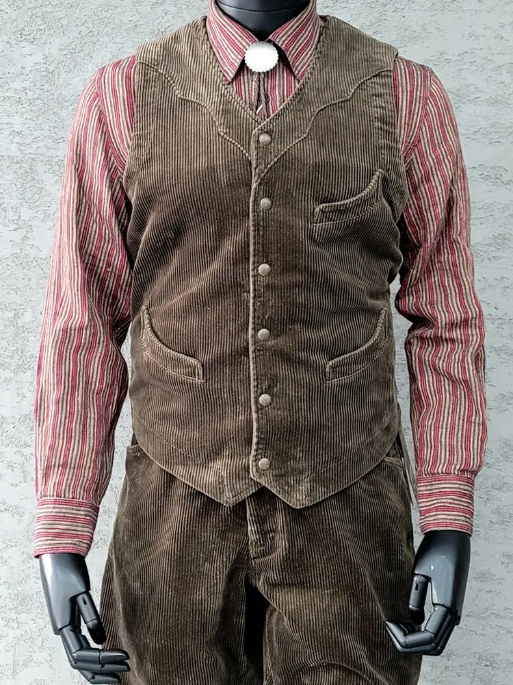 Men's Western Corduroy Vest