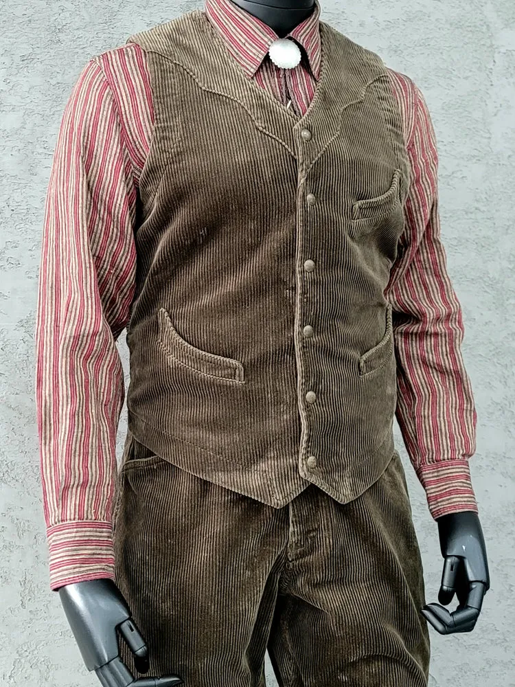 Men's Western Corduroy Vest