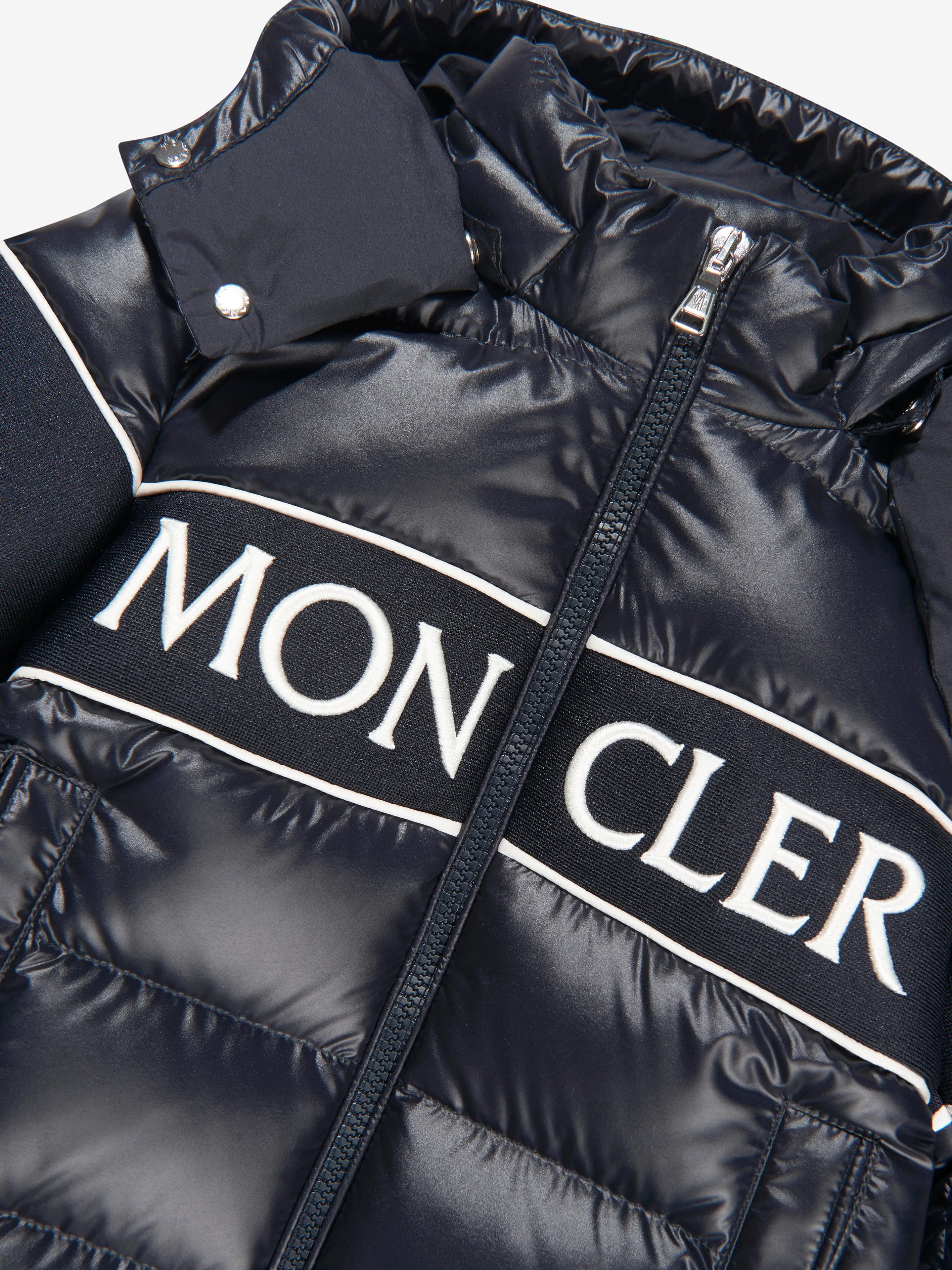 Moncler Enfant Kids Down Padded Truyere Jacket in Navy