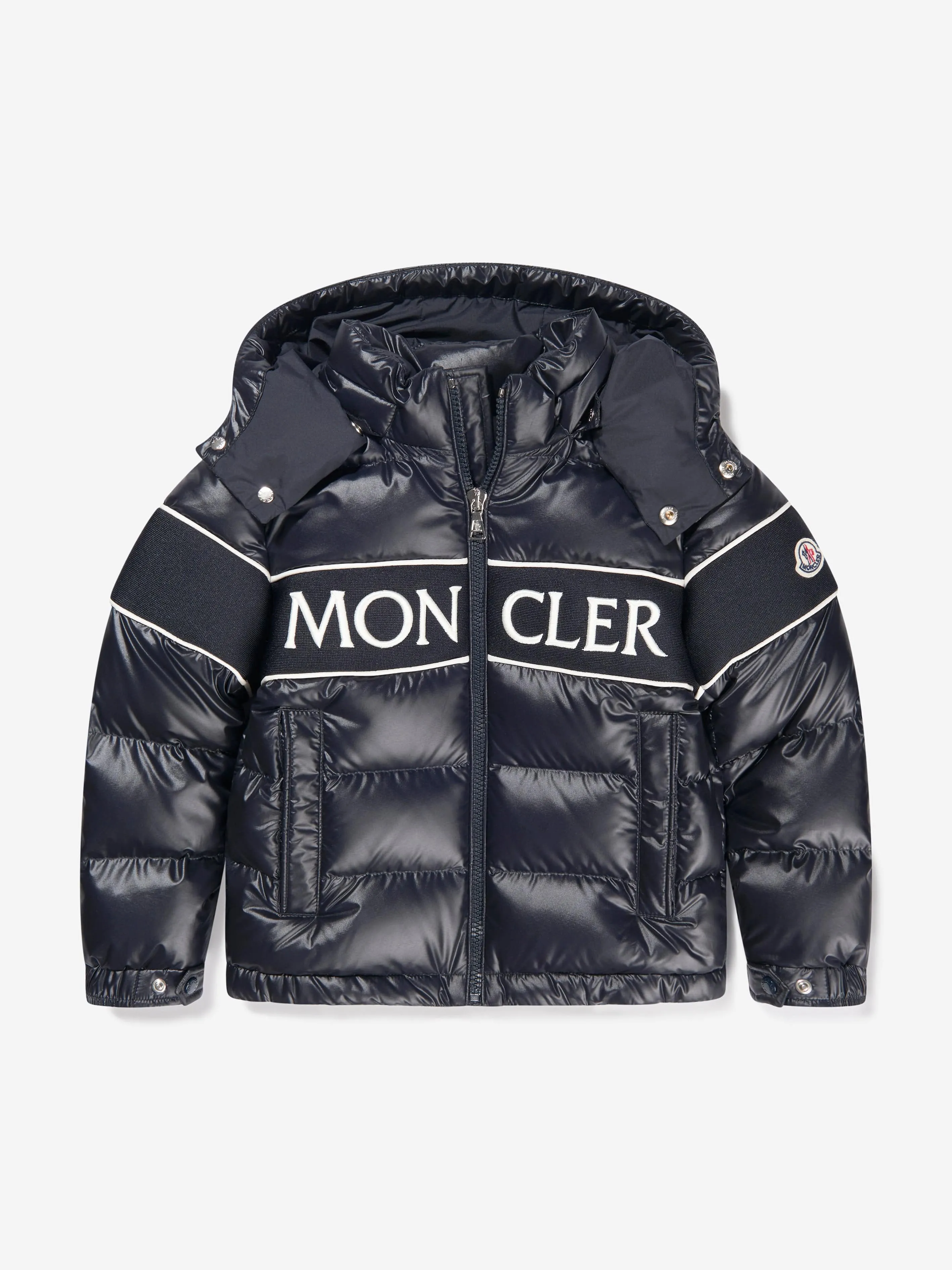 Moncler Enfant Kids Down Padded Truyere Jacket in Navy