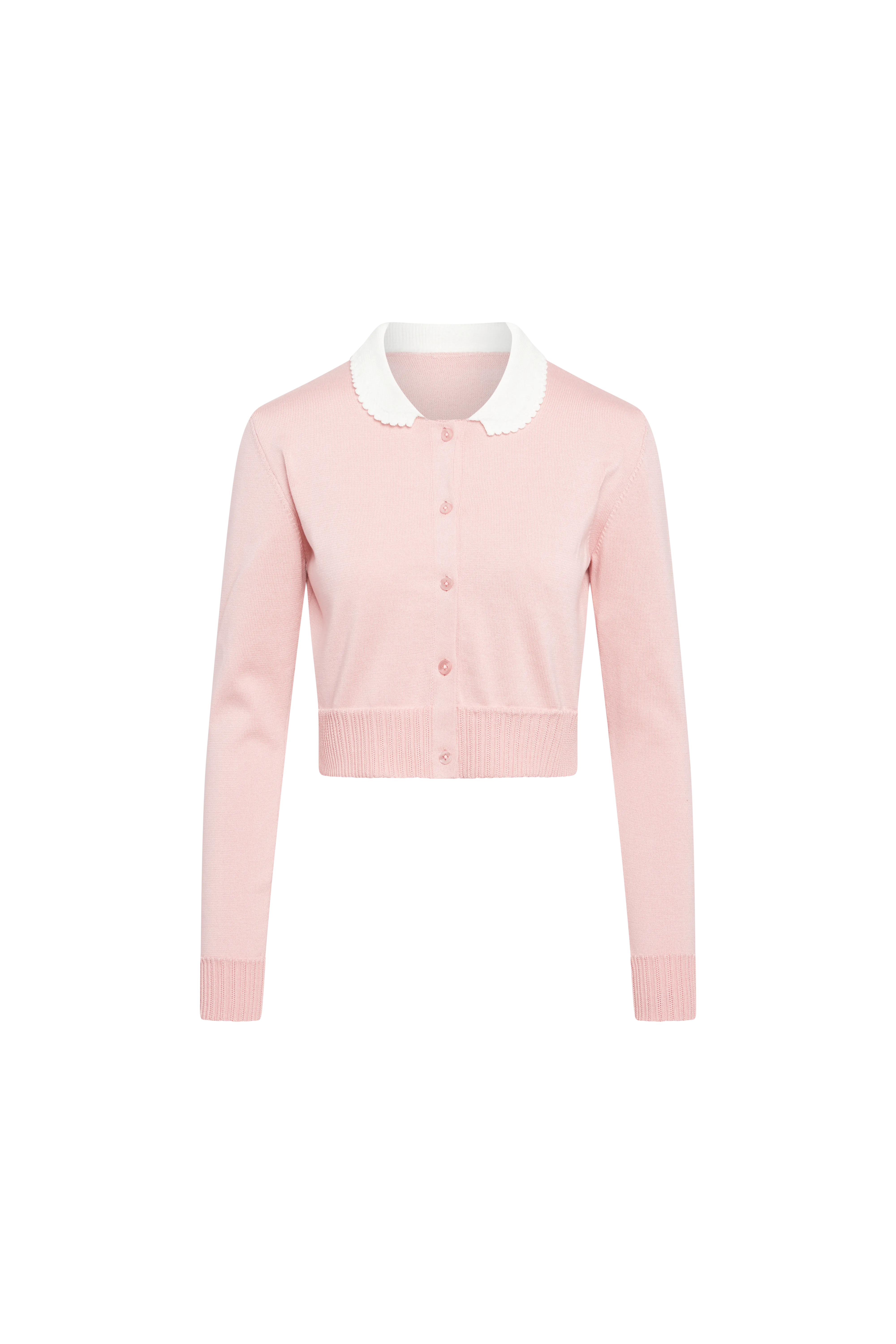 MS. PENNYWORTH CARDIGAN PINK CROPPED