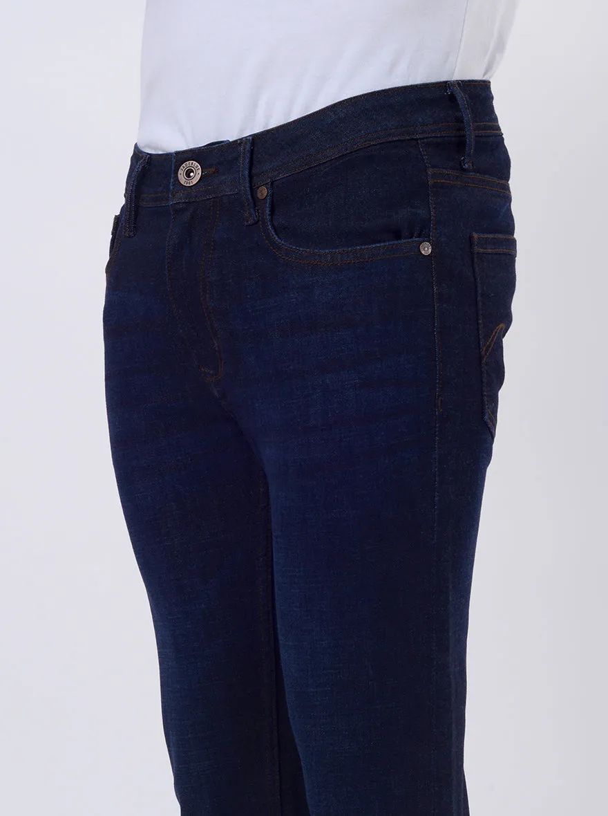 Raw Blue Washed Rider Fit Jeans | JadeBlue