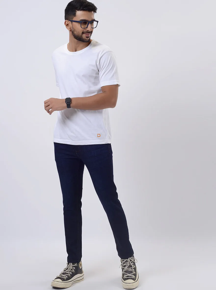 Raw Blue Washed Rider Fit Jeans | JadeBlue