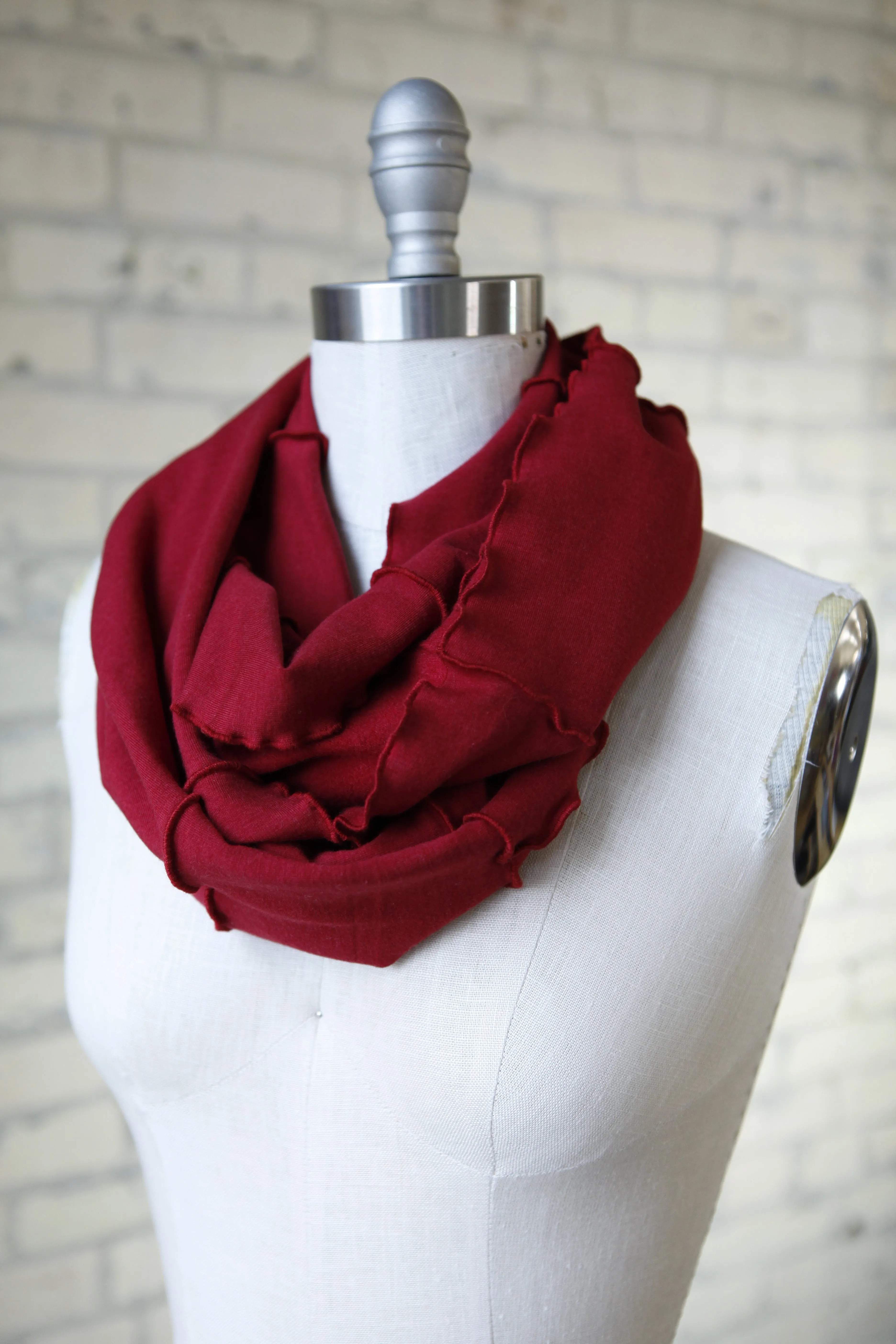 Red Lucky Infinity Scarf