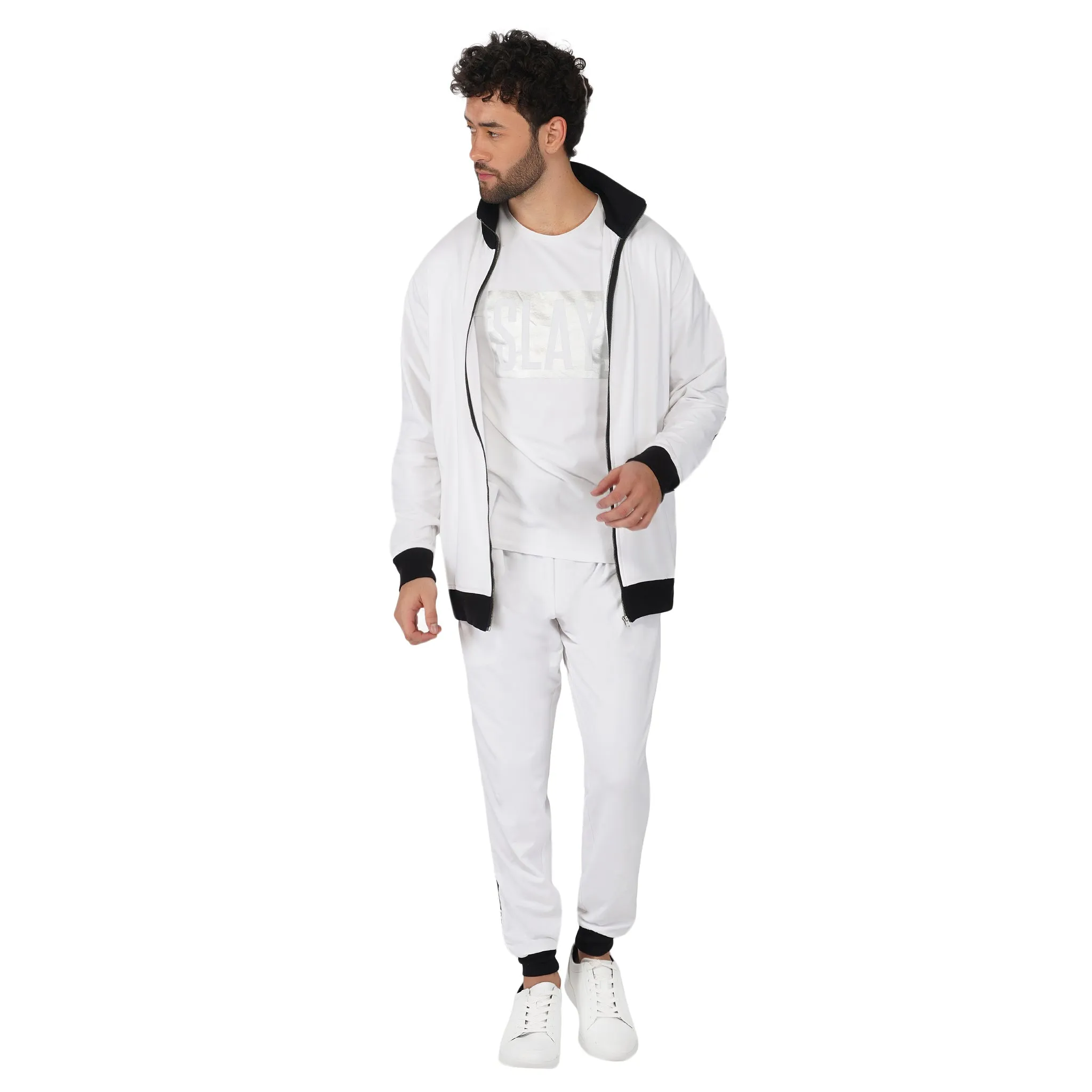 SLAY. Classic Men's Limited Edition White Tracksuit