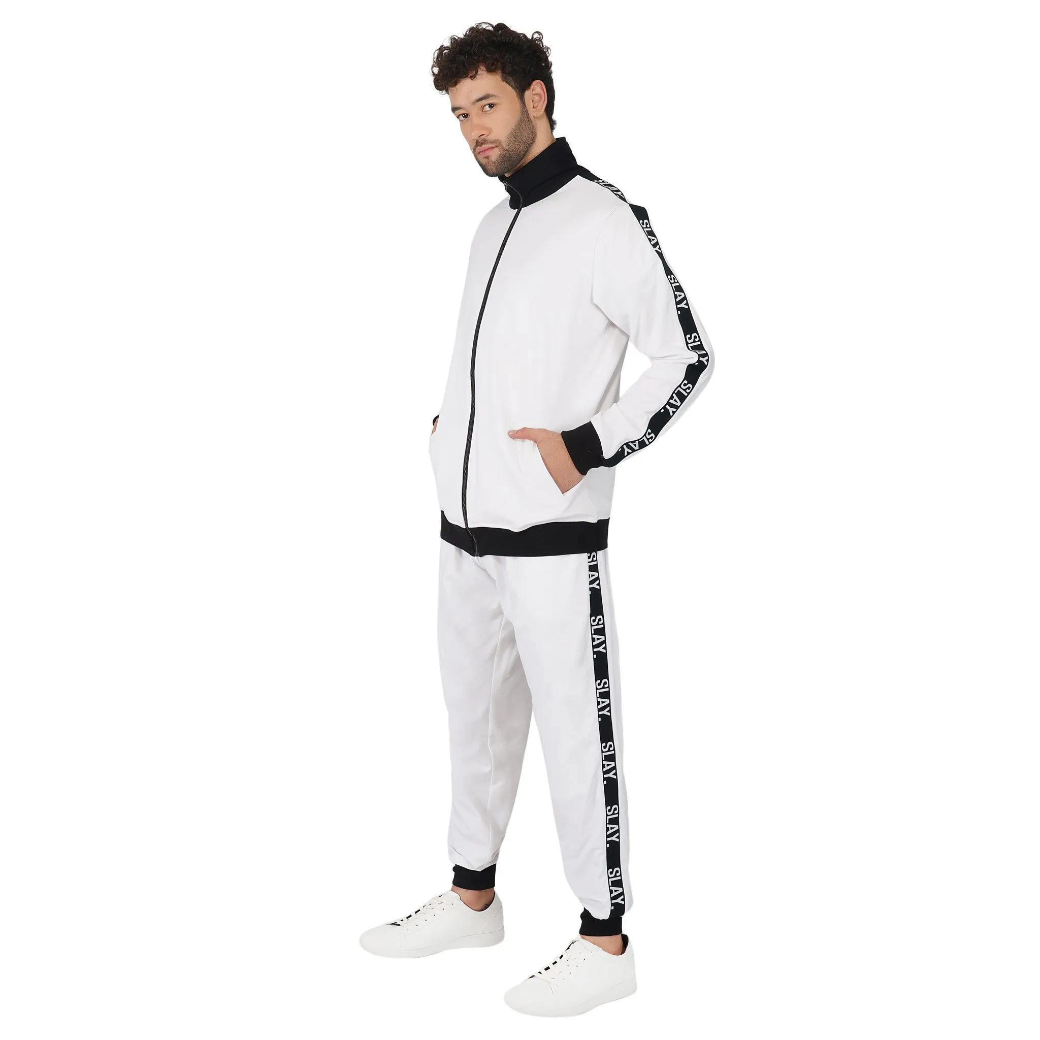 SLAY. Classic Men's Limited Edition White Tracksuit