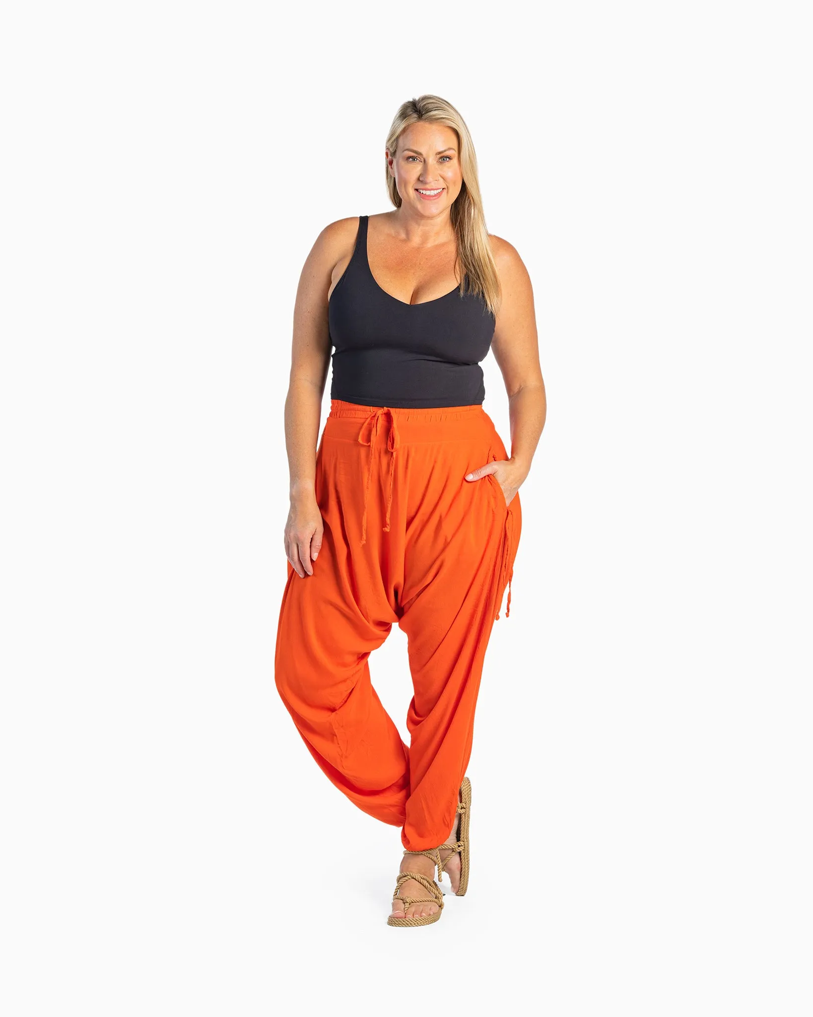 Solid Savannah Harem Pants