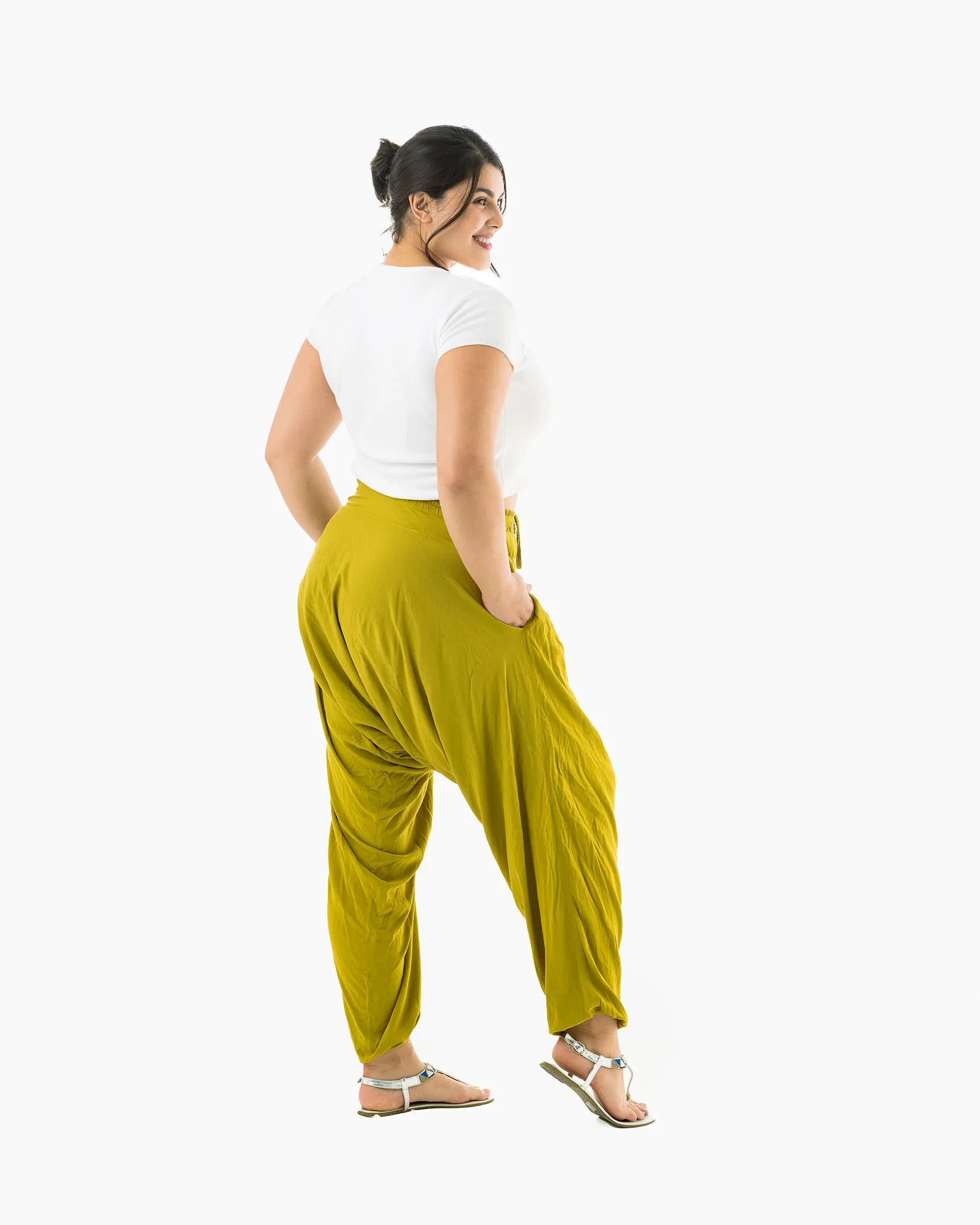 Solid Savannah Harem Pants