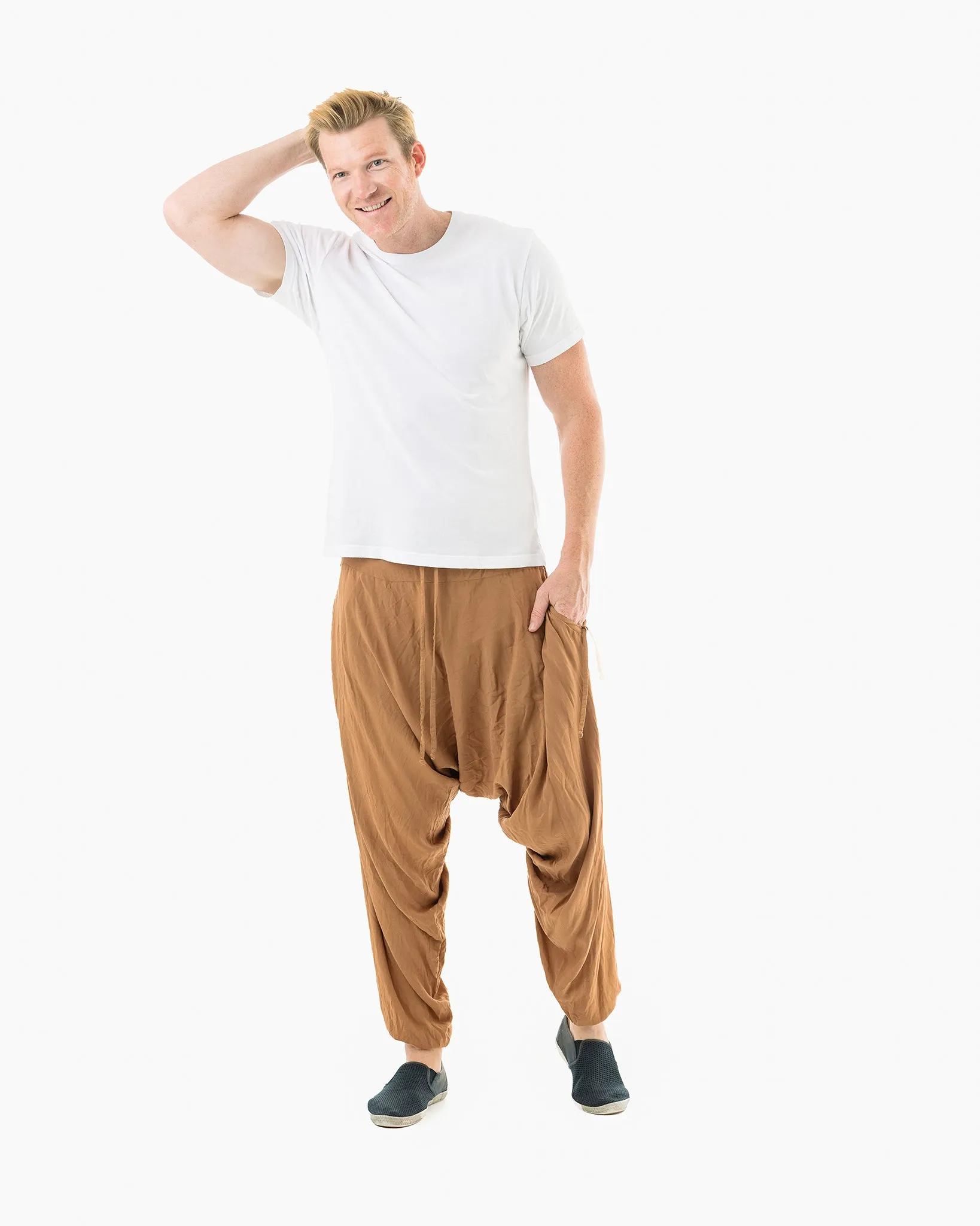 Solid Savannah Harem Pants