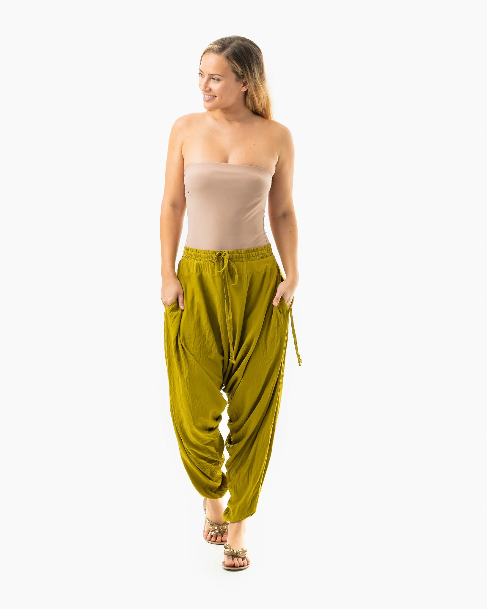 Solid Savannah Harem Pants